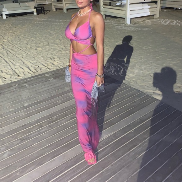 i am gia karlie dress cloud print